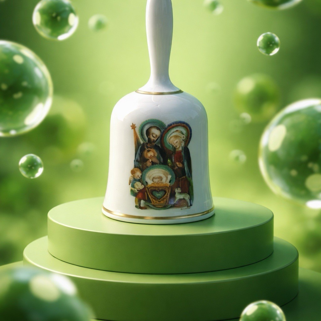 Schmid 1973 Limited Edition Christmas Bell.  Nativity scene.