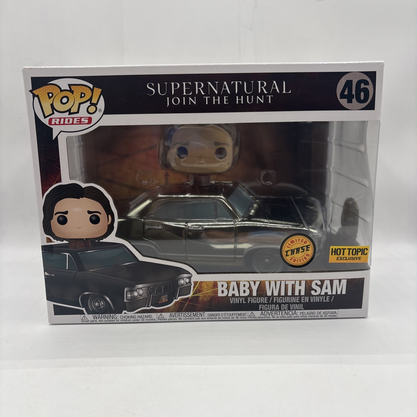 Funko Pop Rides - Supernatural: Baby With Sam #46 Chase Hot Topic Exclusive Funko Pop Rides - Supernatural: Baby With Sam #46 Chase Hot Topic Exclusive
