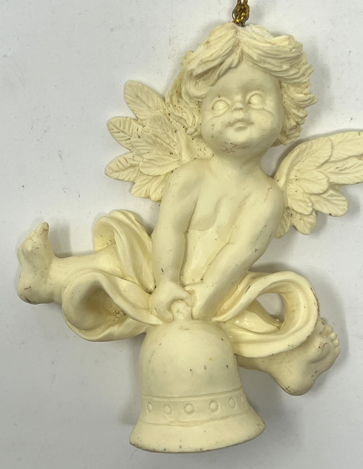 Vintage 1995 Roman Inc. Cherub Angel Ornament Fontanini Italy 