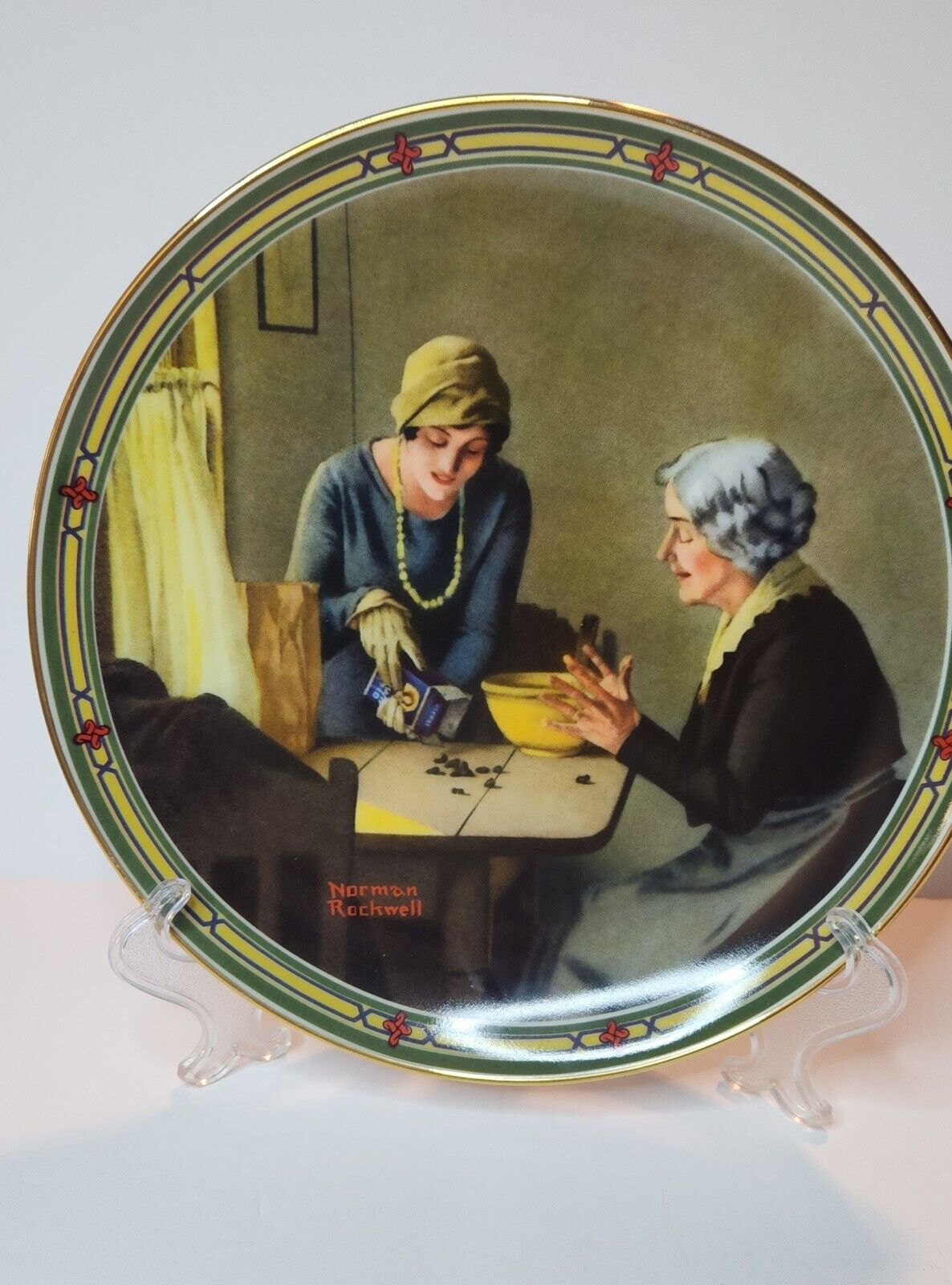 Norman Rockwell “A Family\'s Full Measure” American Dream By Knowles Plate w/COA