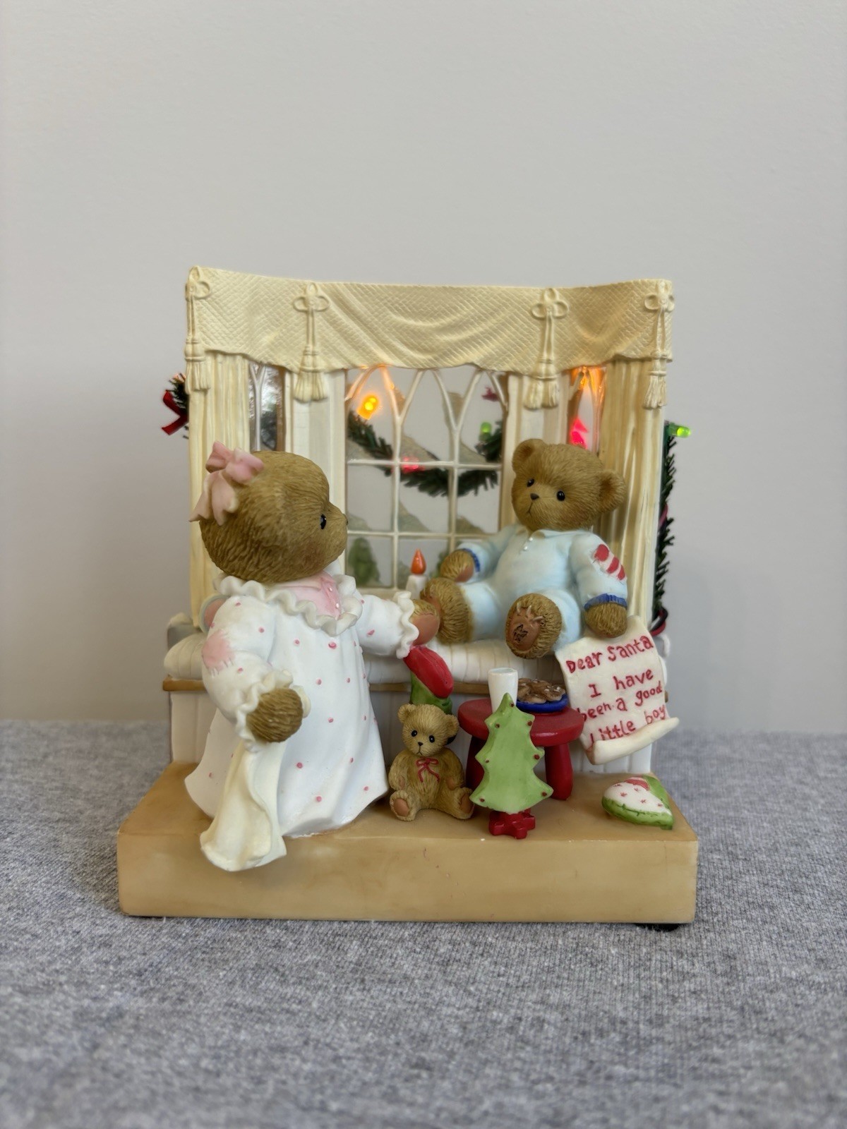 Cherished Teddies 4010092 Glenda & Don Christmas Eve Is A Night For Magic RARE