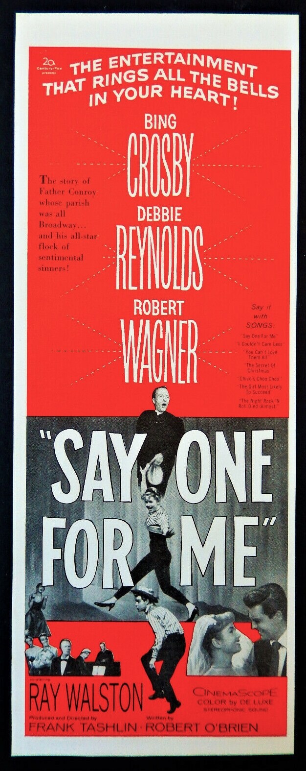 Say One for Me movie ad Debbie Reynolds Bing Crosby vtg 1959 advertisement 