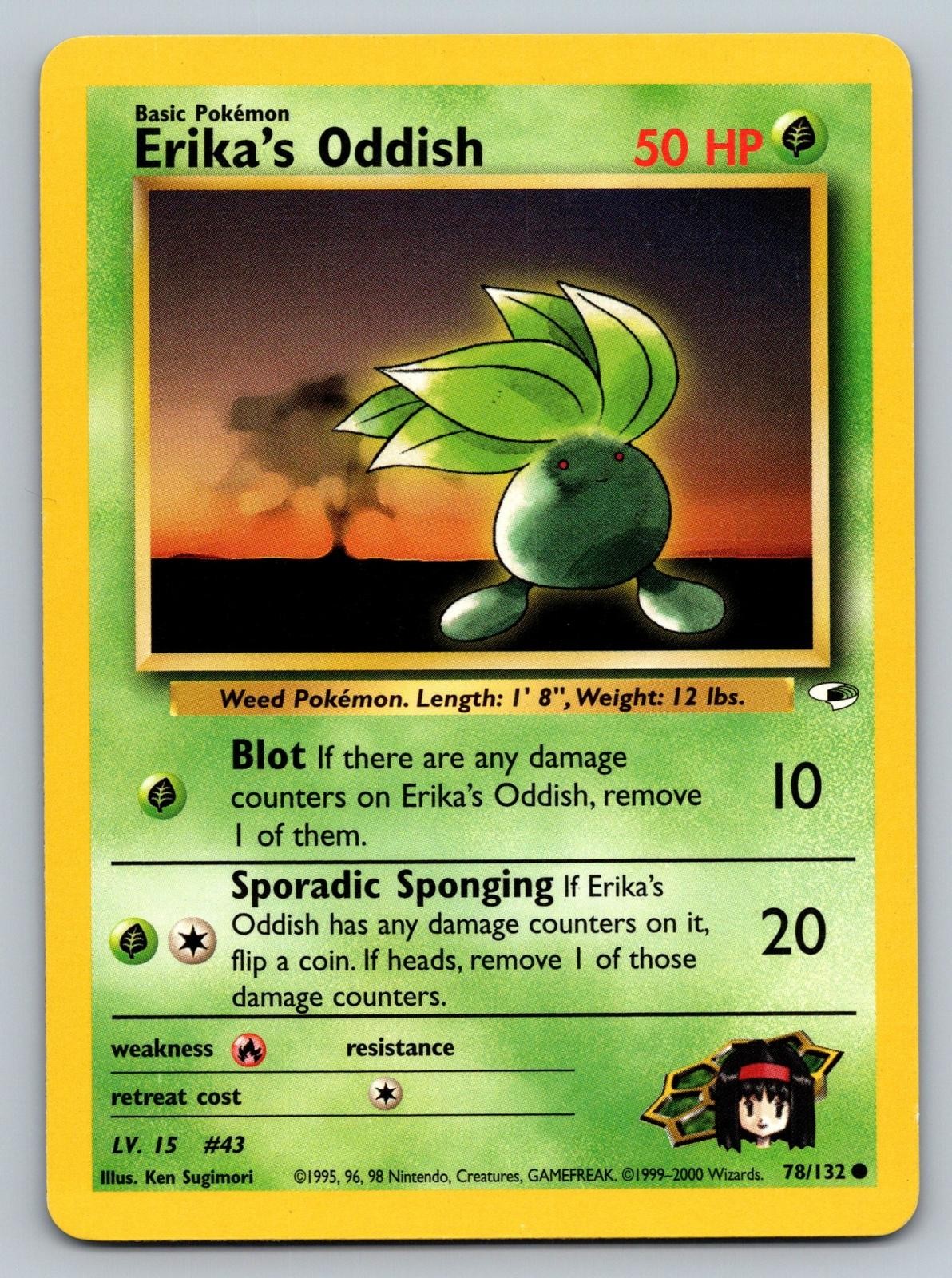 Gym Heroes #078/132 Erika\'s Oddish (78)