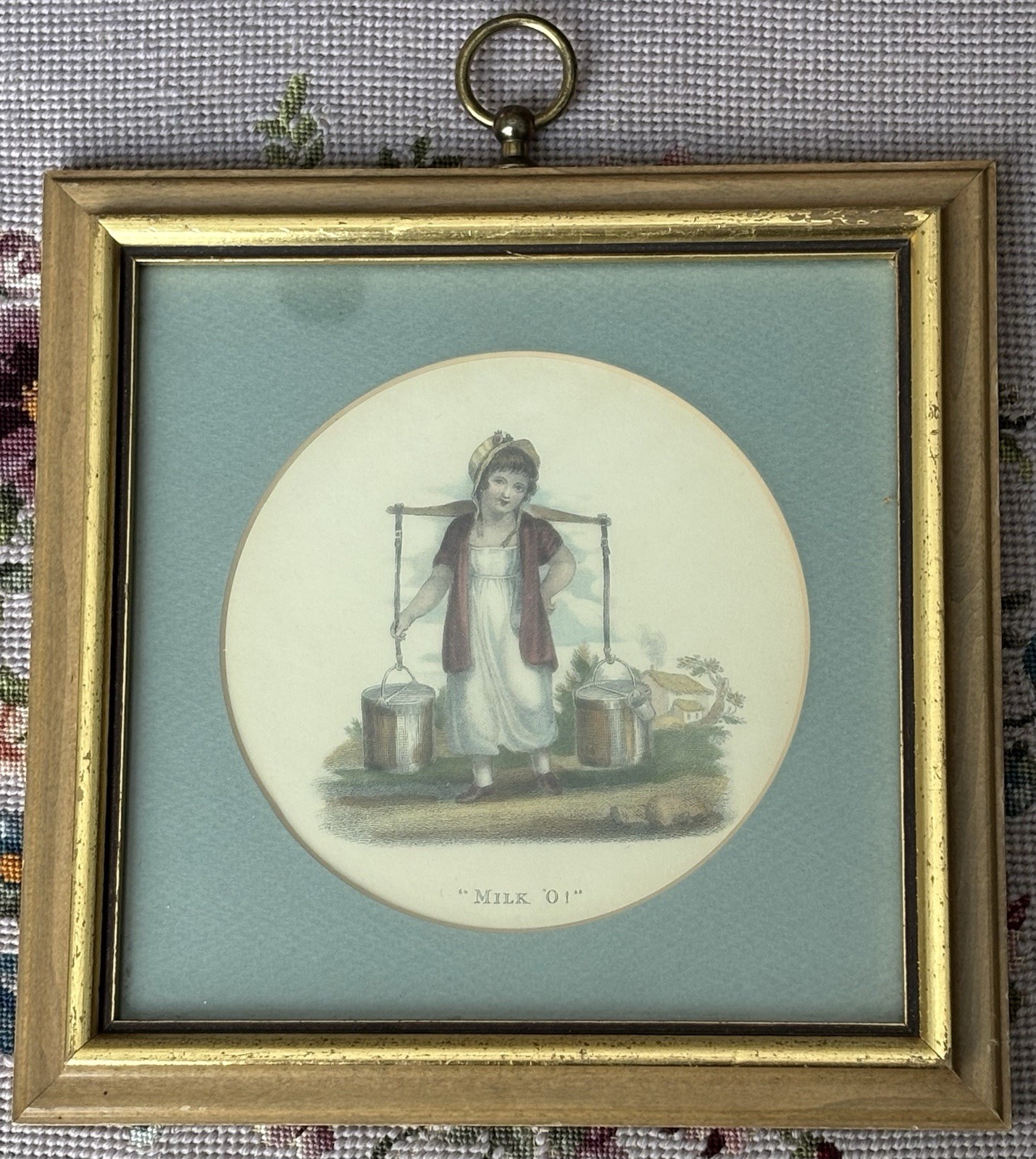 Rudolf Lesch Fine Arts Cries of London \'Milk O\' Framed Antique Print