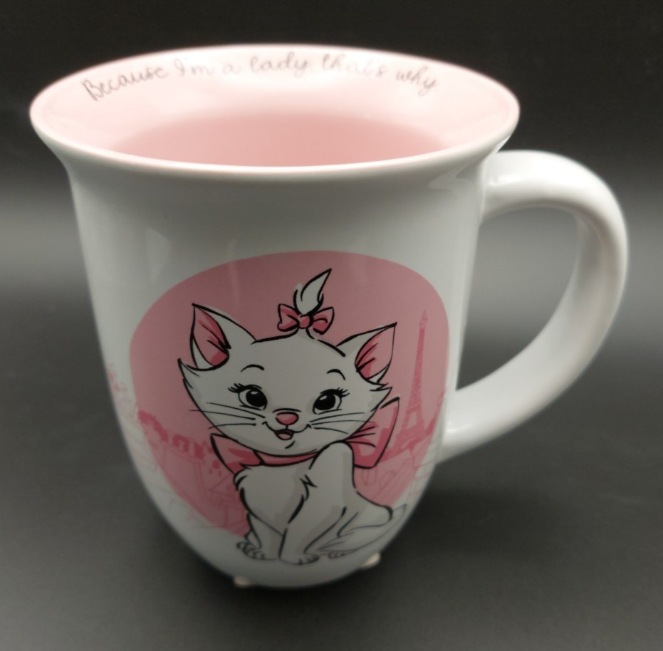 Disney Aristocats Marie Pink Mug • “Because I’m a Lady” • 16 oz • NEW