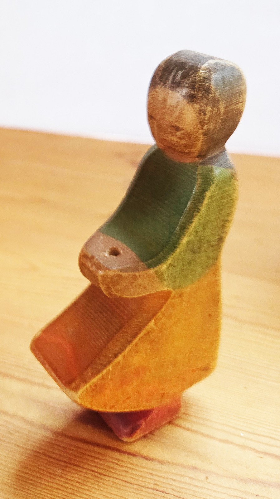Vintage Ostheimer Goose Girl Wooden Figure Germany Waldorf 5