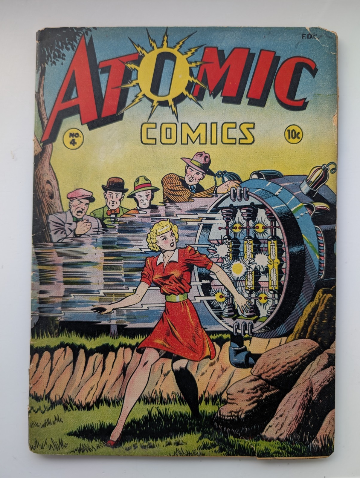 Atomic Comics 4 Matt Baker Cover & Art Golden Age 1946 Green Good Girl Art GGA