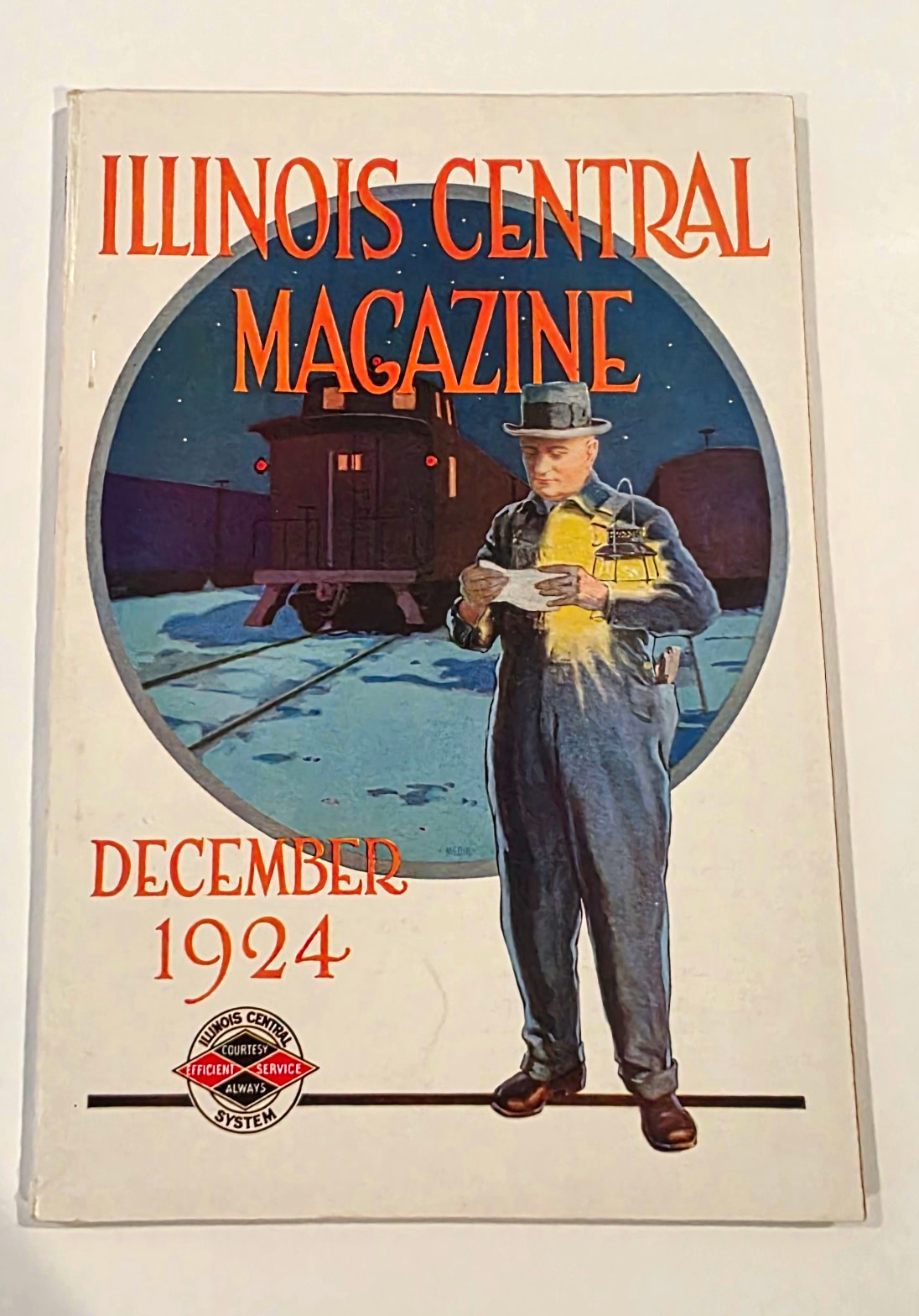 Illinois Central Magazine December 1924 Illinois Central Railroad Magazine Issue