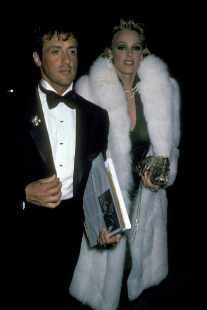 Sylvester Stallone Brigitte Nielsen at 1986 Valentine\'s Day Party - Old Photo