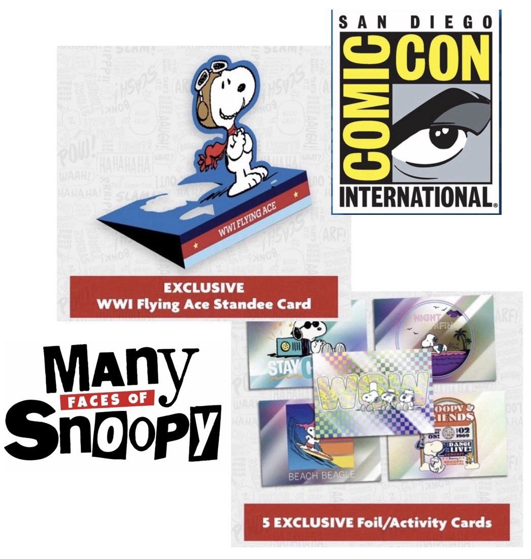SDCC 2026 Peanuts Play Pack Cards Many Faces Of Snoopy Flying Ace Cryptozoic