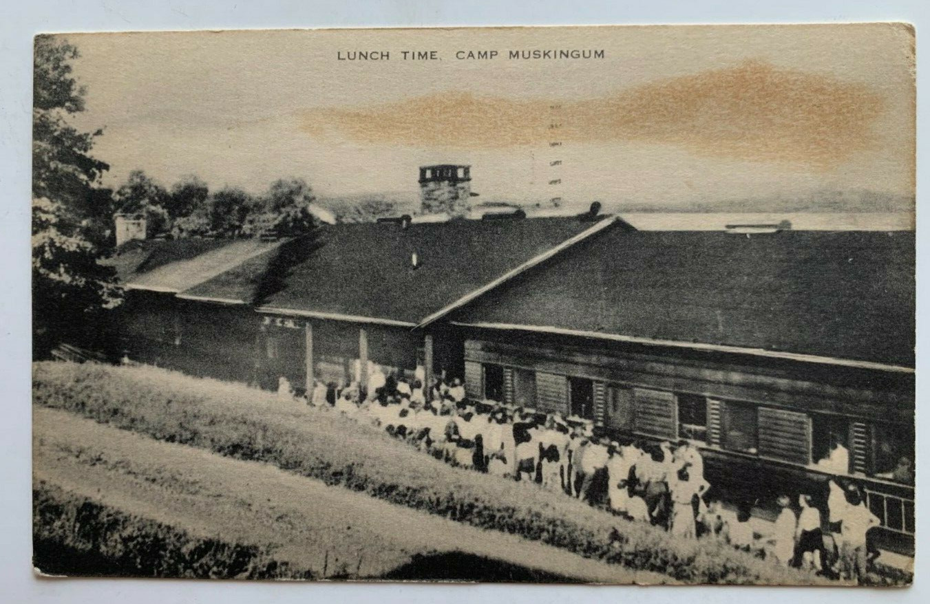 1956 OH Postcard Carrollton Ohio Camp Muskingum \