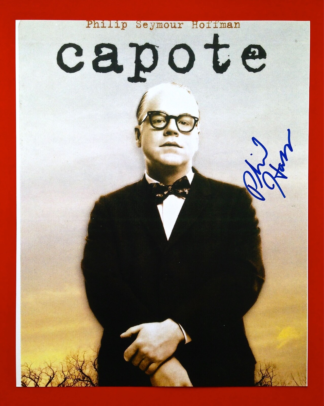 Philip Seymour Hoffman Signed Autograph Signed CAPOTE 8x10 COA