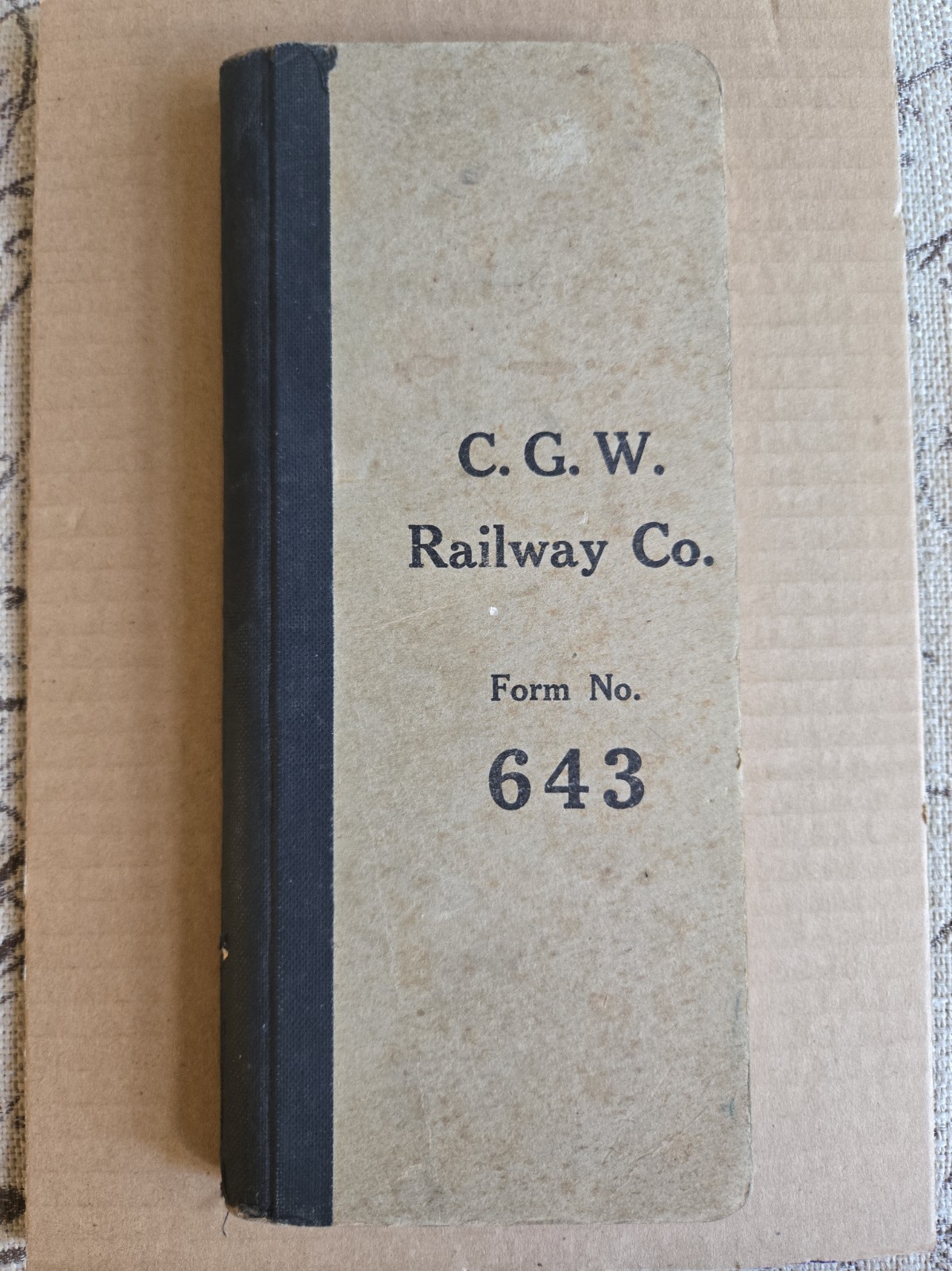 Chicago Great Western Railway Note Book No. 643