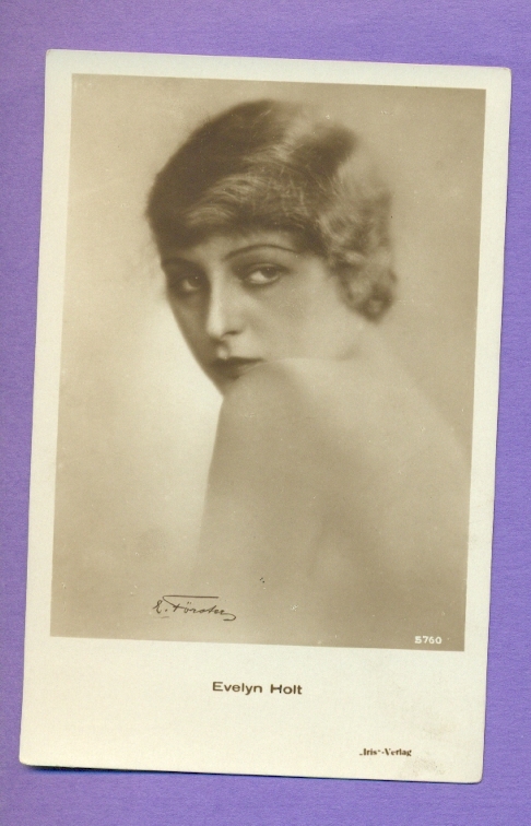 EVELYN HOLT # 5760 VINTAGE PHOTO PC. PUBLISHER GERMANY 6613