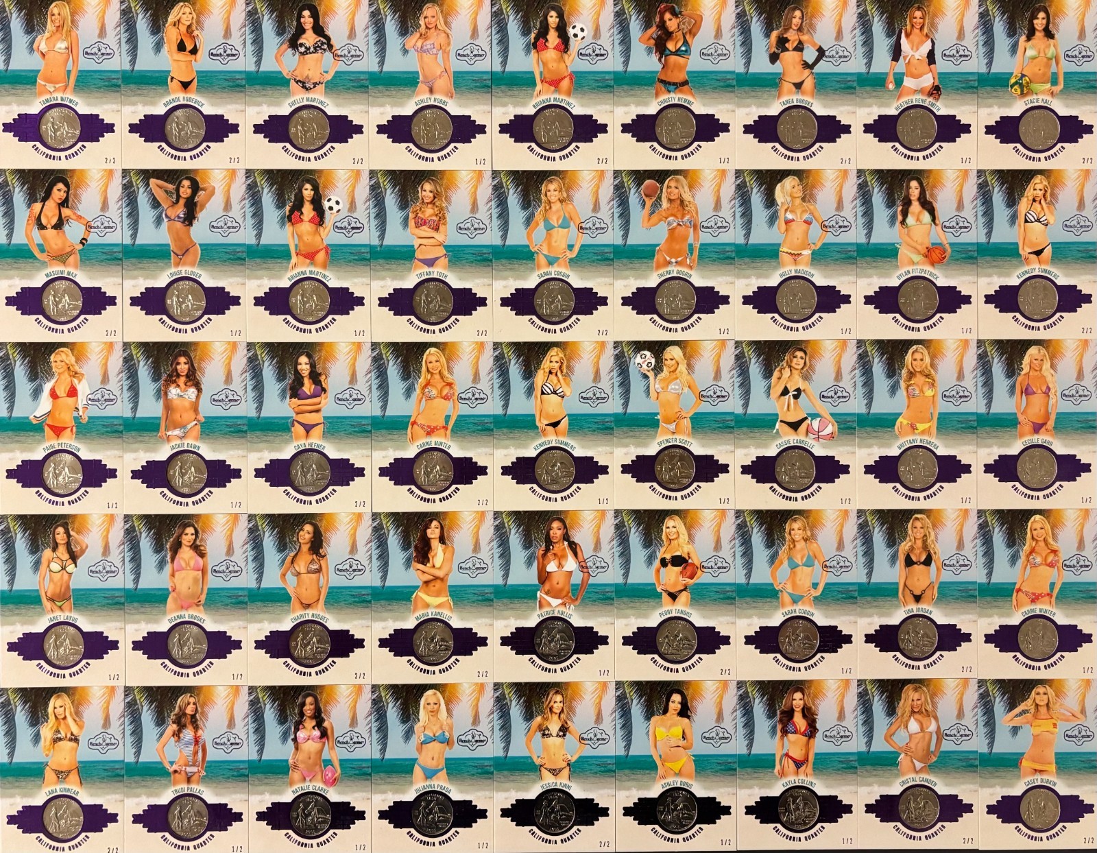 2025 Benchwarmer Girls of Summer HEATHER RENE SMITH 1/2 Purple COINBEACH QUARTER