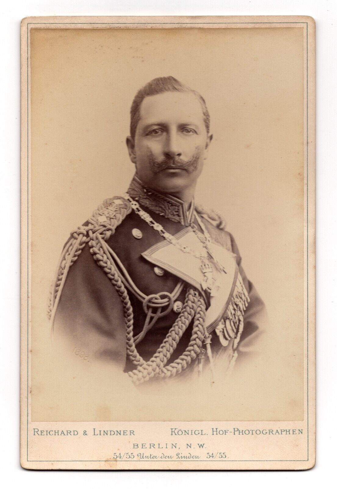 C. 1870s CABINET CARD KAISER WILHELM II THE LAST EMPEROR OF GERMANY IN UNIFORM