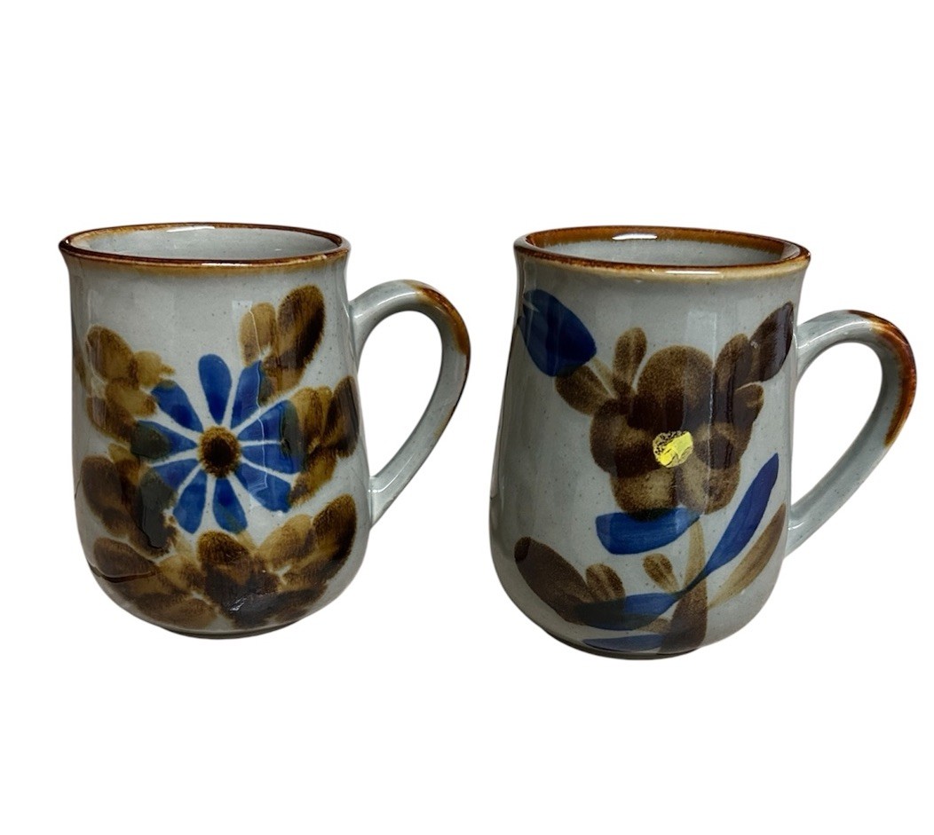 Vintage 70’s Otagiri Mug Set Of 2 Stoneware Japan Coffee Tea Boho
