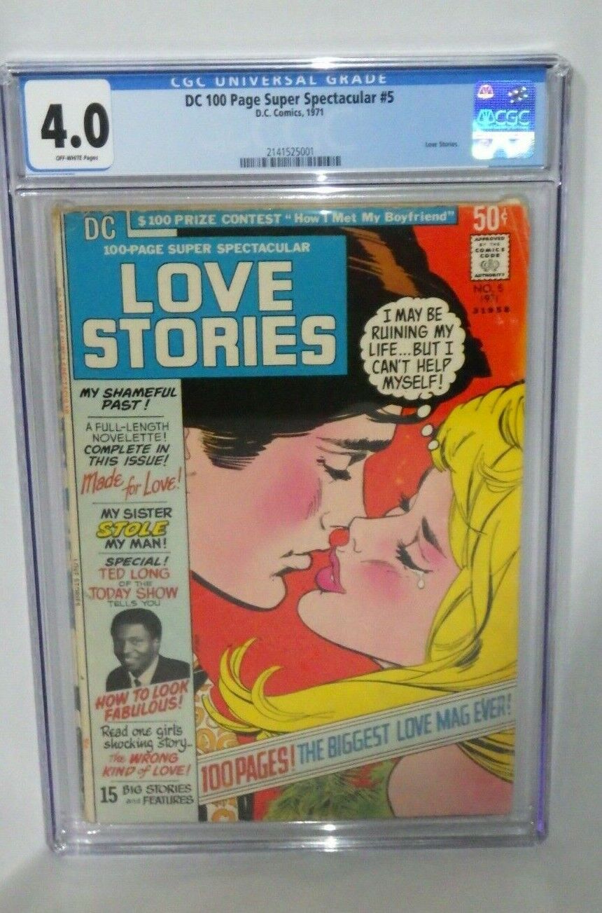 DC 100 Page Super Spectacular #5 LOVE STORIES - 1971 DC Comic Book CGC Grade