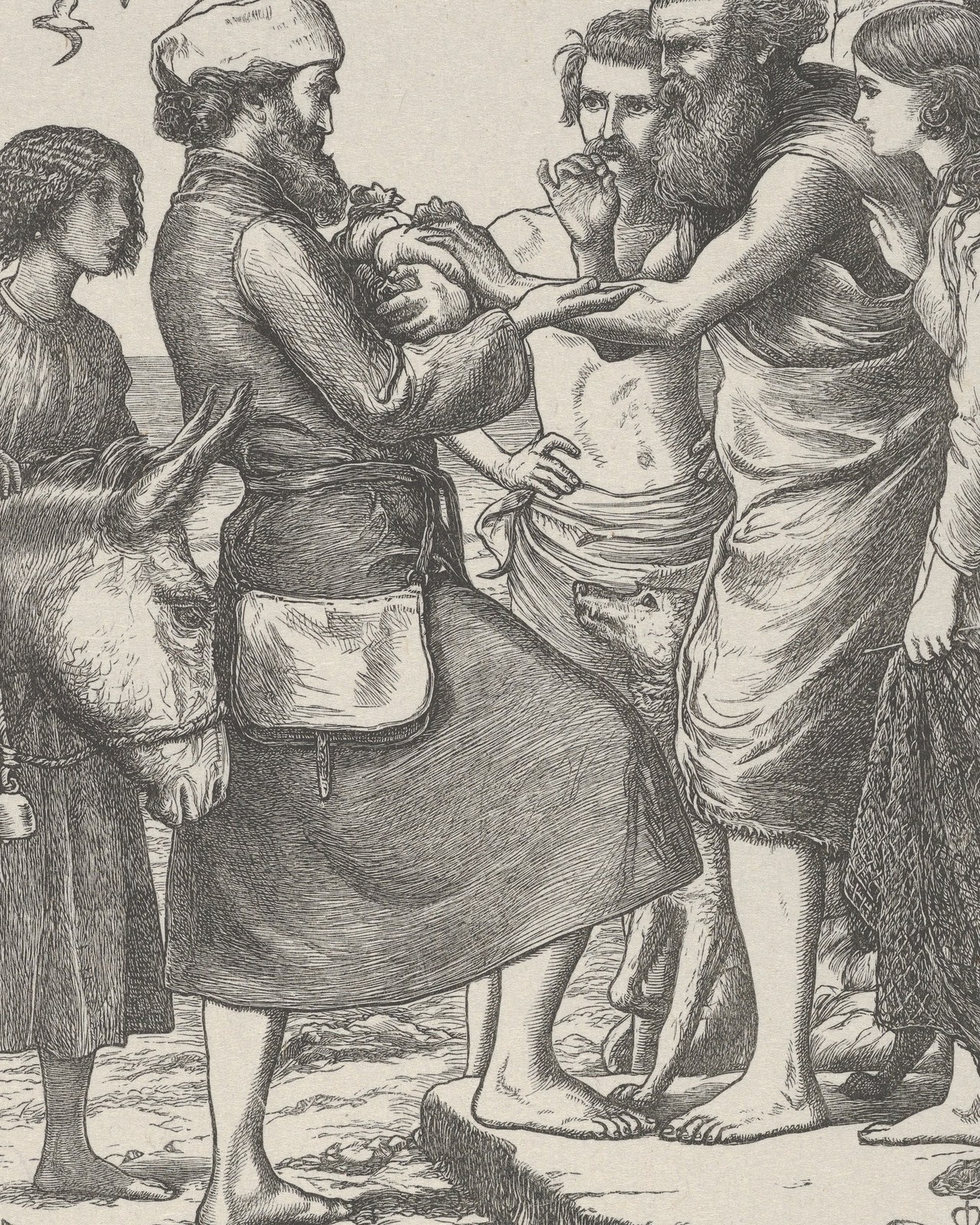 The Pearl of Great Price by Sir John Everett Millais 1864 8x10 Picture Print The Pearl of Great Price by Sir John Everett Millais 1864 8x10 Picture Print