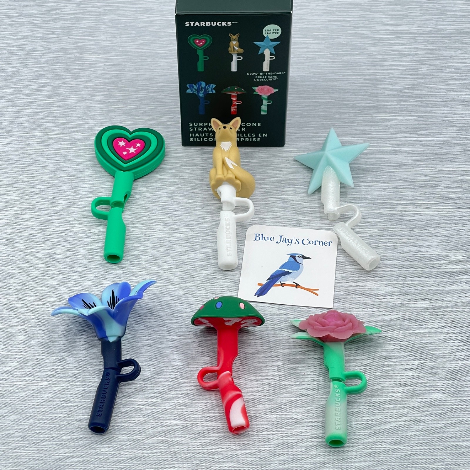 Starbucks Straw Topper Star Complete Set 6 Limited Ed Silicone for Cold Cup 2024 Starbucks Straw Topper Star Complete Set 6 Limited Ed Silicone for Cold Cup 2024