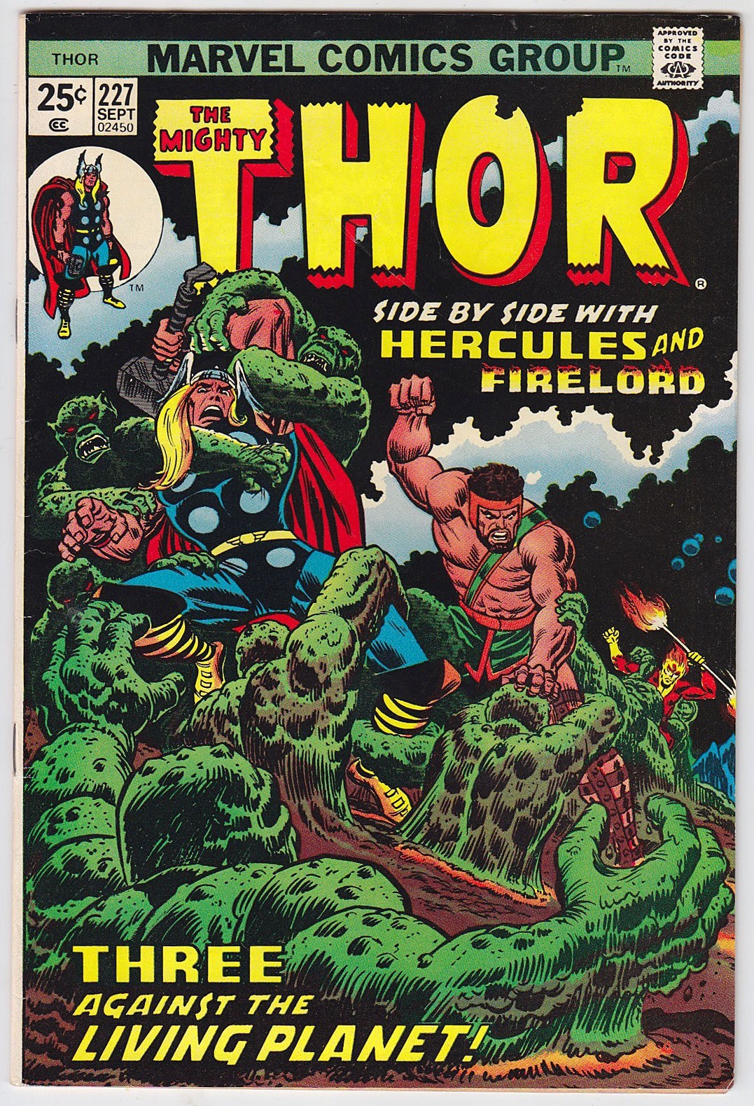 Thor #227 1974, John Romita, Rich Buckler Cover & Art, Galactus VF 8.0