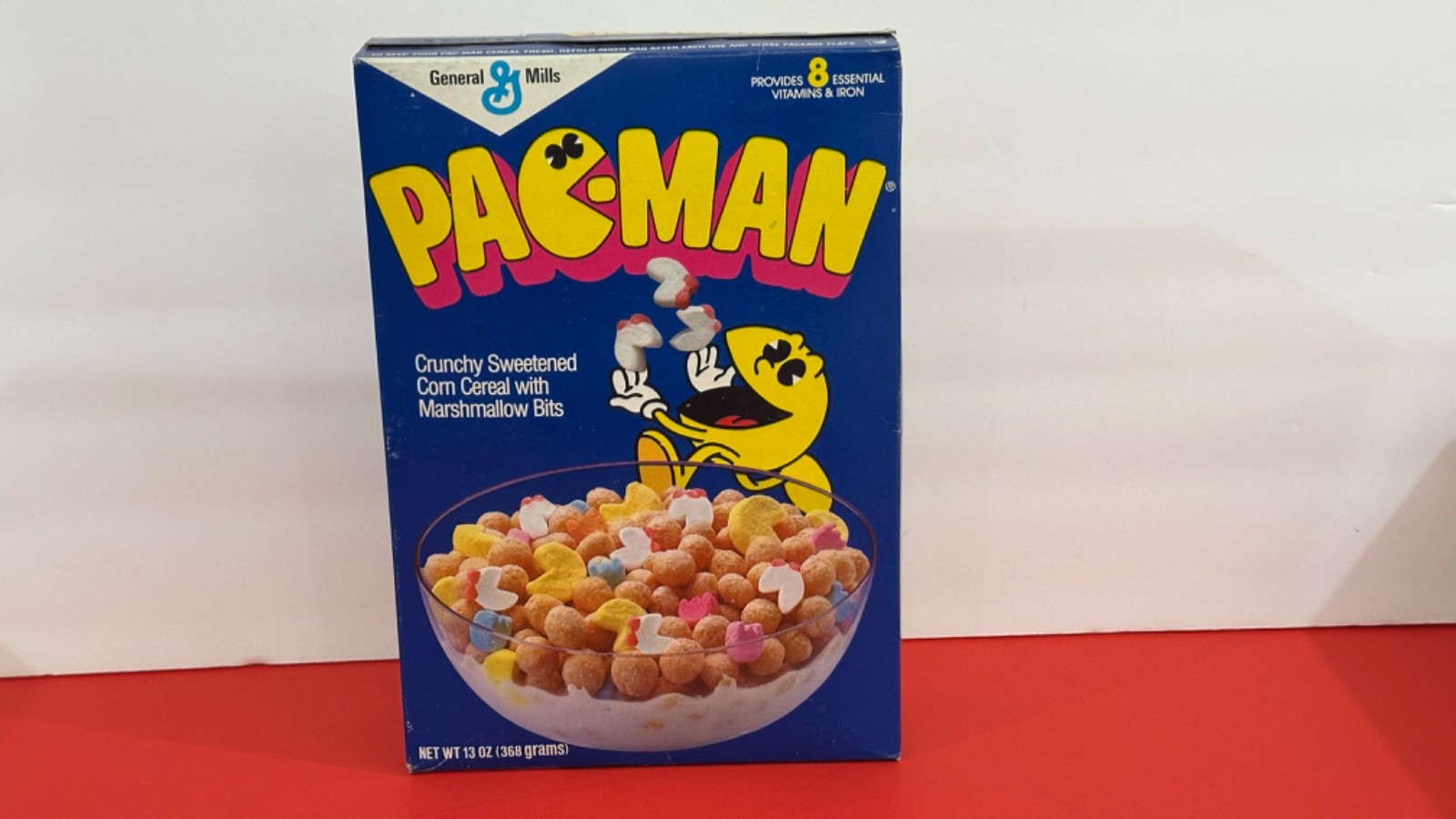 General Mills Full Pac-Man Cereal Box Sealed from-1983