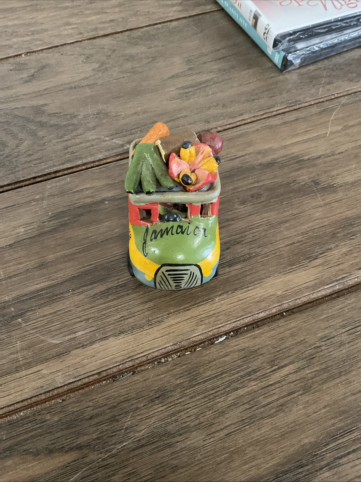 Vintage Jamaican Folk Art Clay Fruit and Vegetable Truck. Hand-Made 1998