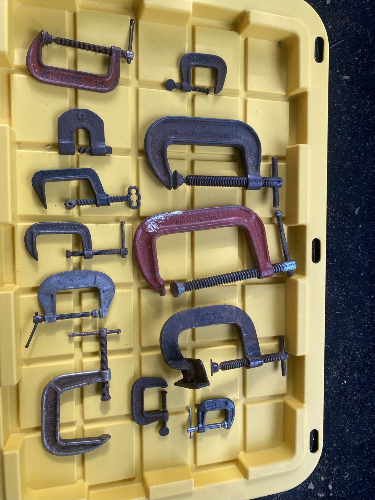 Lot of Vintage Clamps Variety Cincinnati Tooling Brink Antique Welding Super Lot of Vintage Clamps Variety Cincinnati Tooling Brink Antique Welding Super