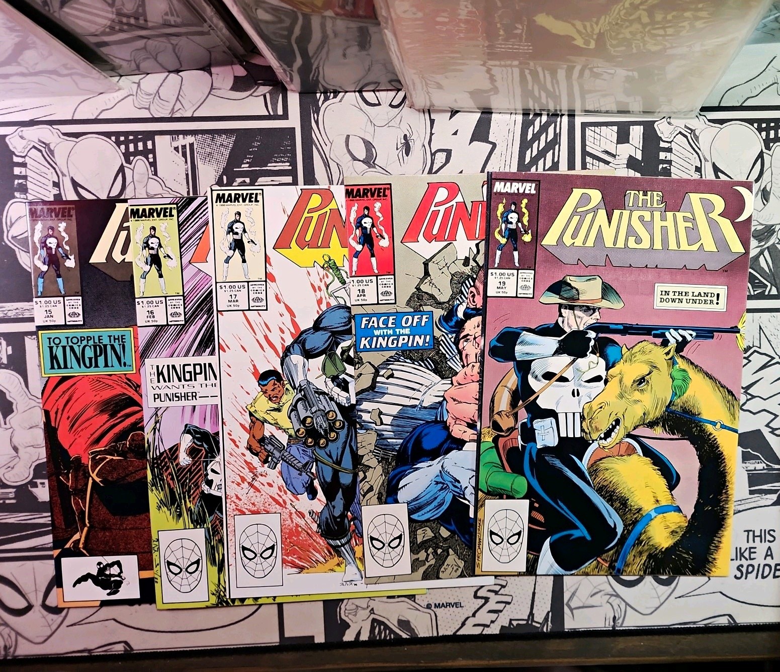The Punisher 5 book lot #15,16,17,18,19 ~ Marvel Comics 1989 ~ NM The Punisher 5 book lot #15,16,17,18,19 ~ Marvel Comics 1989 ~ NM