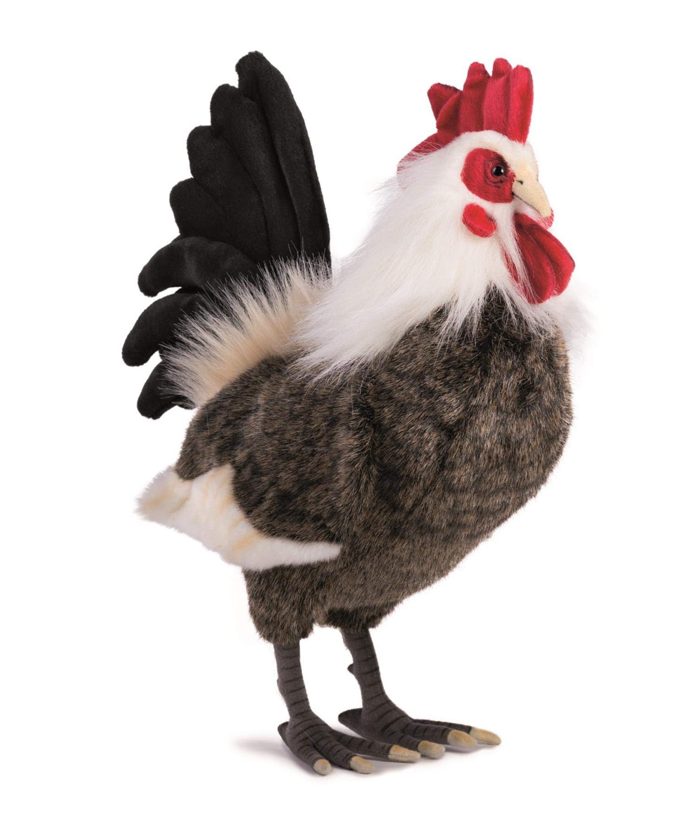 Hansa Rooster Plush, Large, White