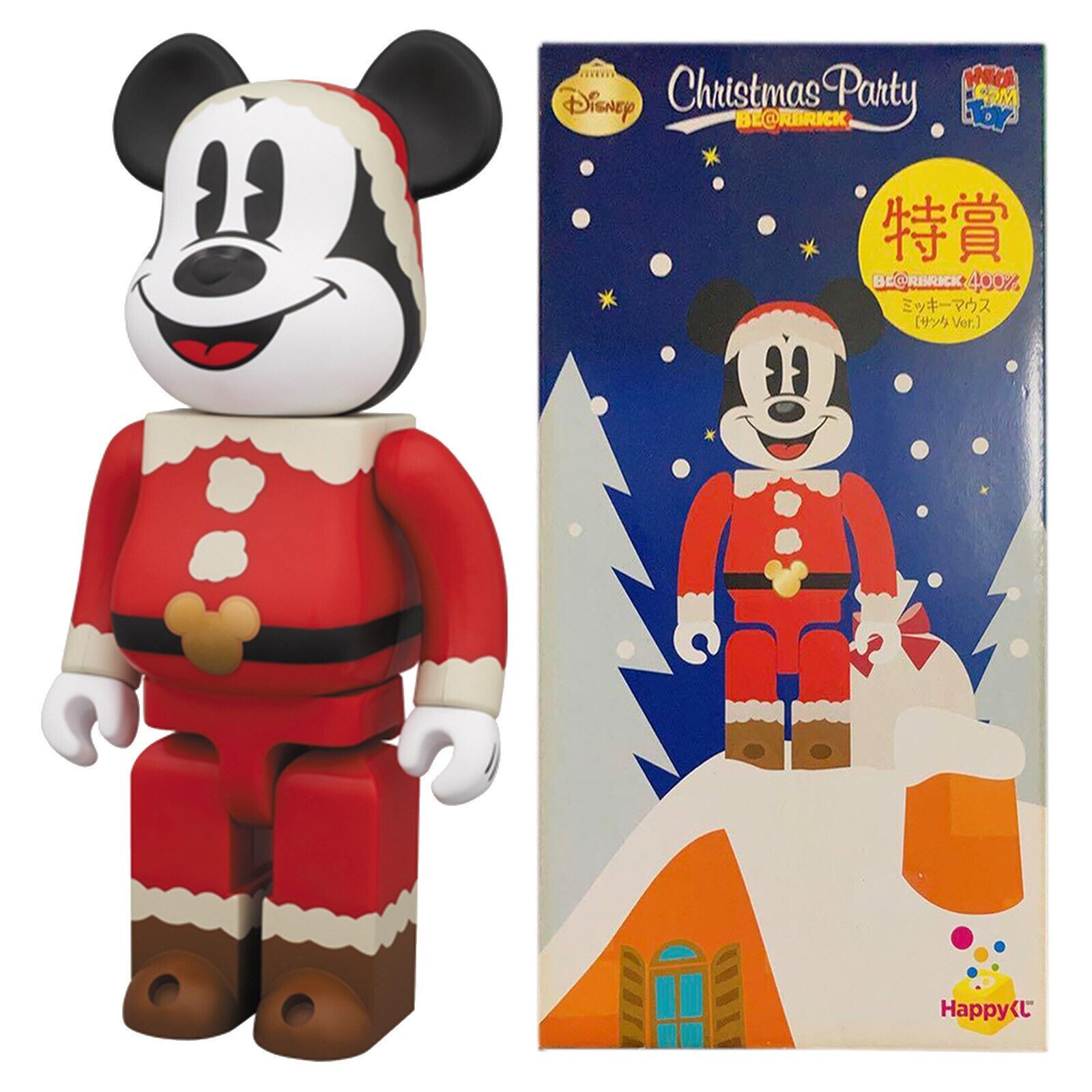 Christmas Party 2012 BE@RBRICK 400% Mickey Mouse Santa Ver. Special Figure New