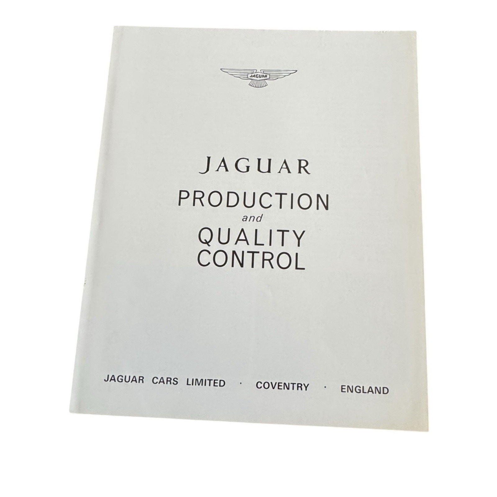 Jaguar 1968 Production & Quality Control Fold Out Leaflet Production History