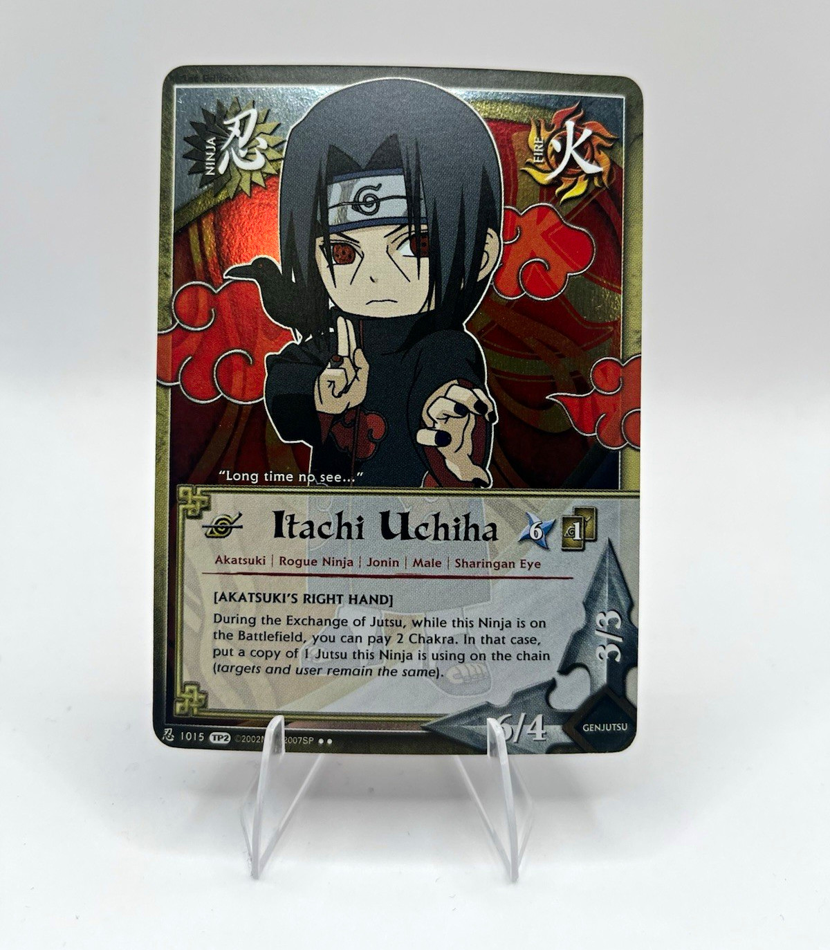 Bandai Naruto CCG Itachi Uchiha #1015 Base Set 2007 English Trading Card
