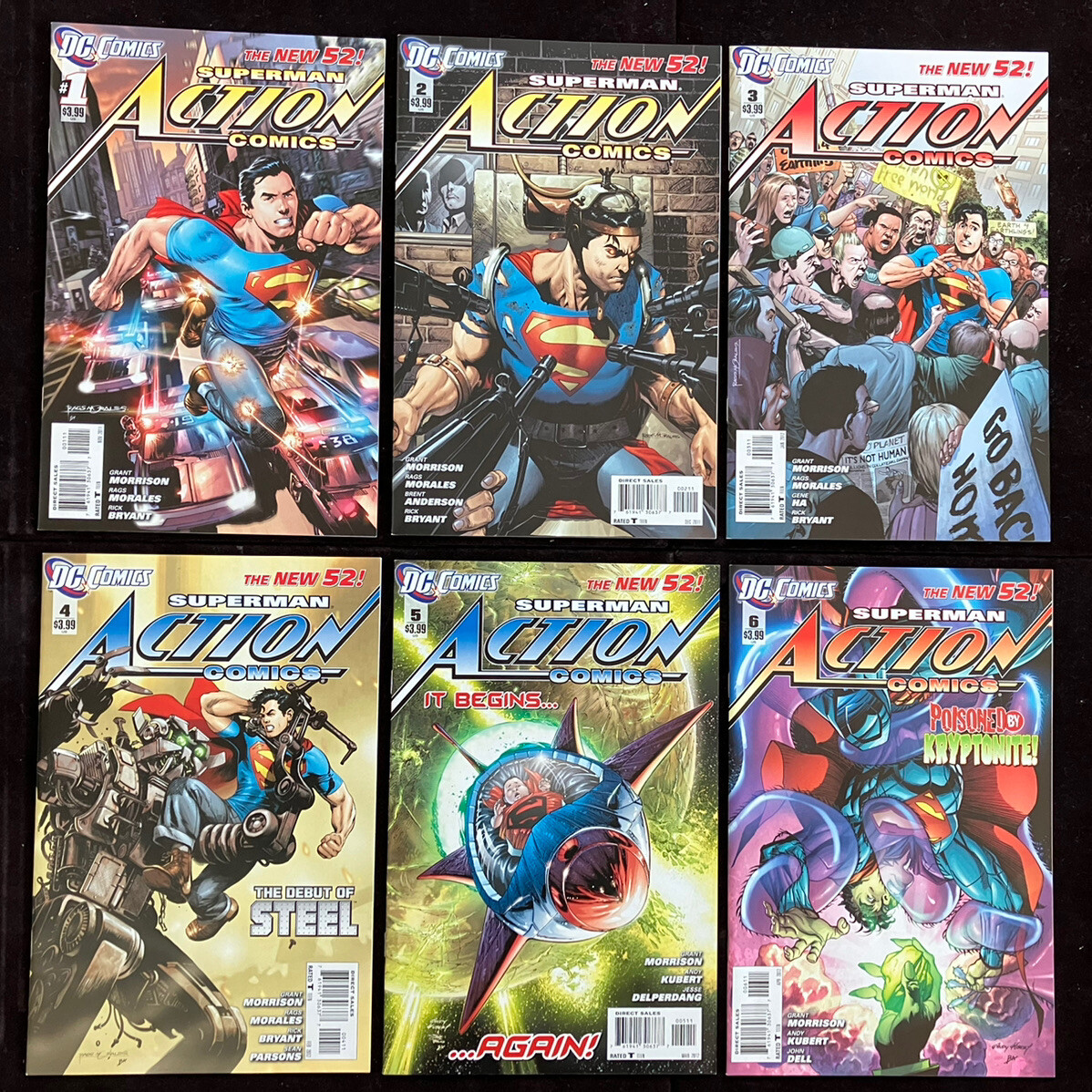 ACTION COMICS Superman #0 1-22 MORRISON 2011 DC New 52 NM #9 CALVIN ELLIS