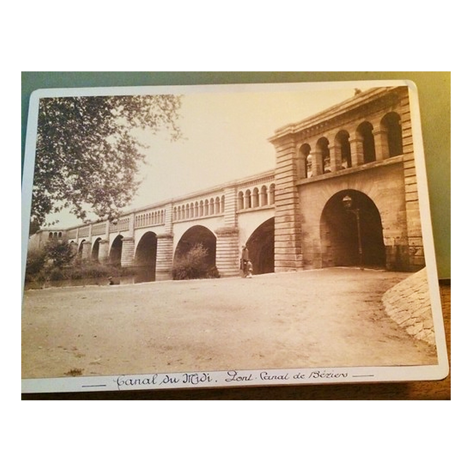 CANAL DU MIDI FOUR PHOTOGRAPHS AROUND BEZIERS In quart - 1920