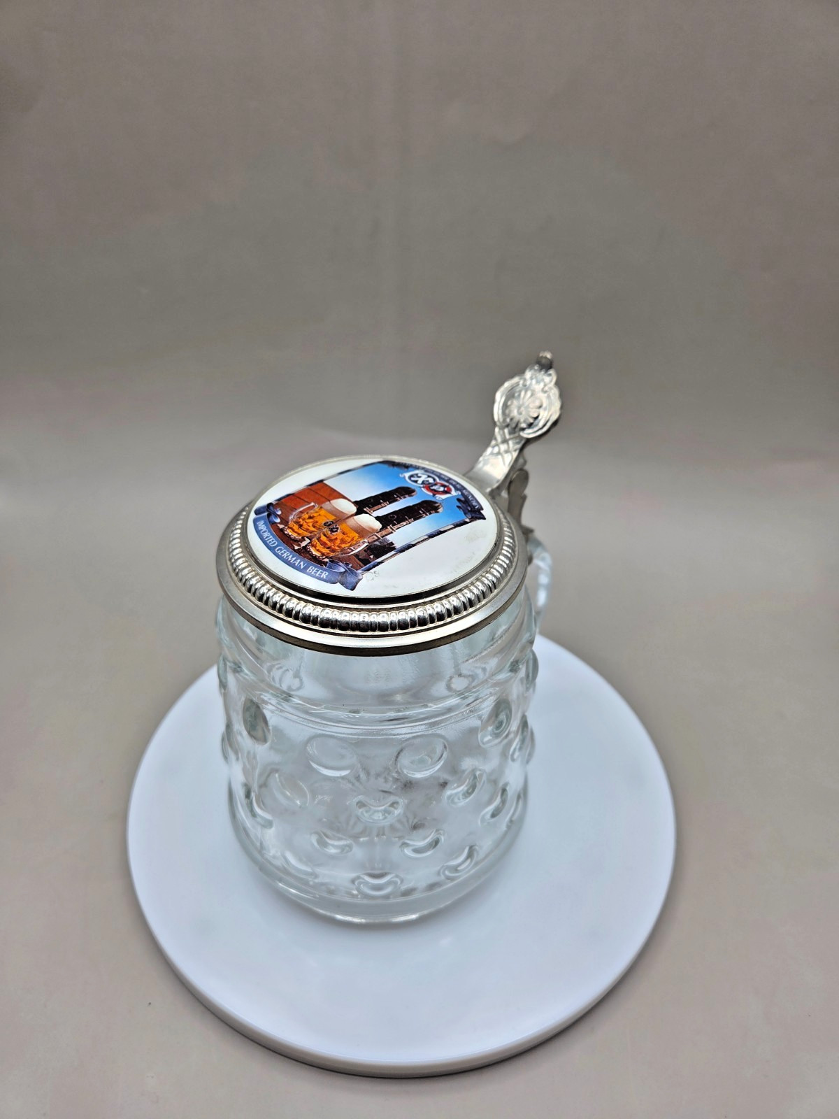 Vintage Hacker-Pschorr Bräu München German Glass Beer Stein BMF Made W Germany
