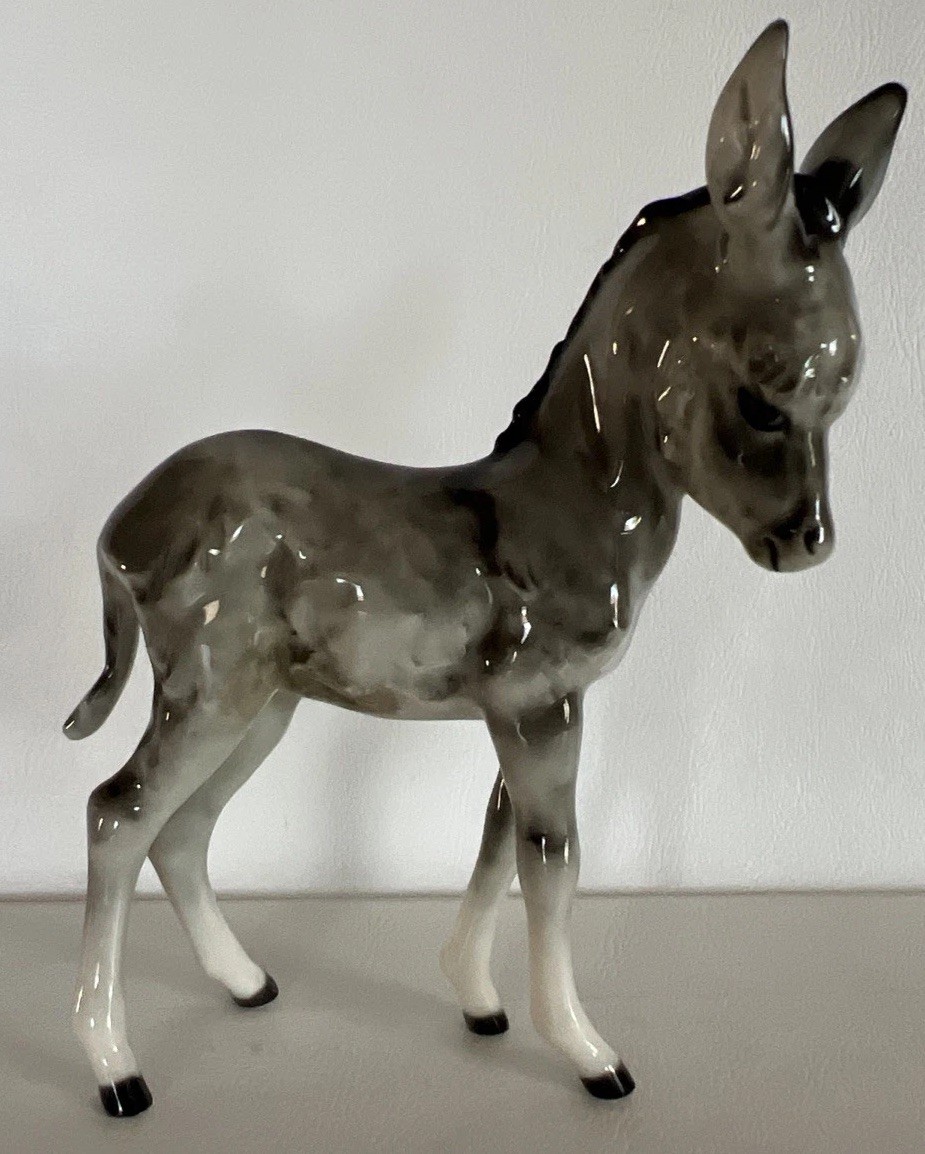 Hutschenreuther JHR Porcelain Selb Bavaria Germany Vintage Donkey Burro Figurine Hutschenreuther JHR Porcelain Selb Bavaria Germany Vintage Donkey Burro Figurine