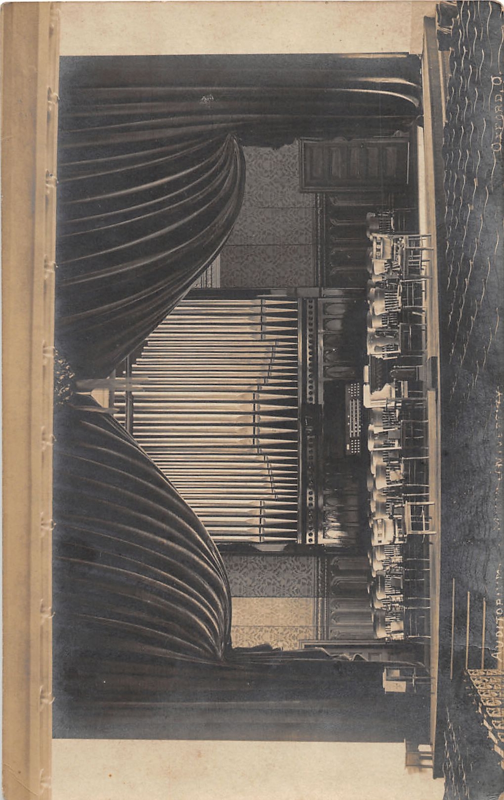 J63/ Oxford Ohio RPPC Postcard c1910 Miami University Auditorium 28