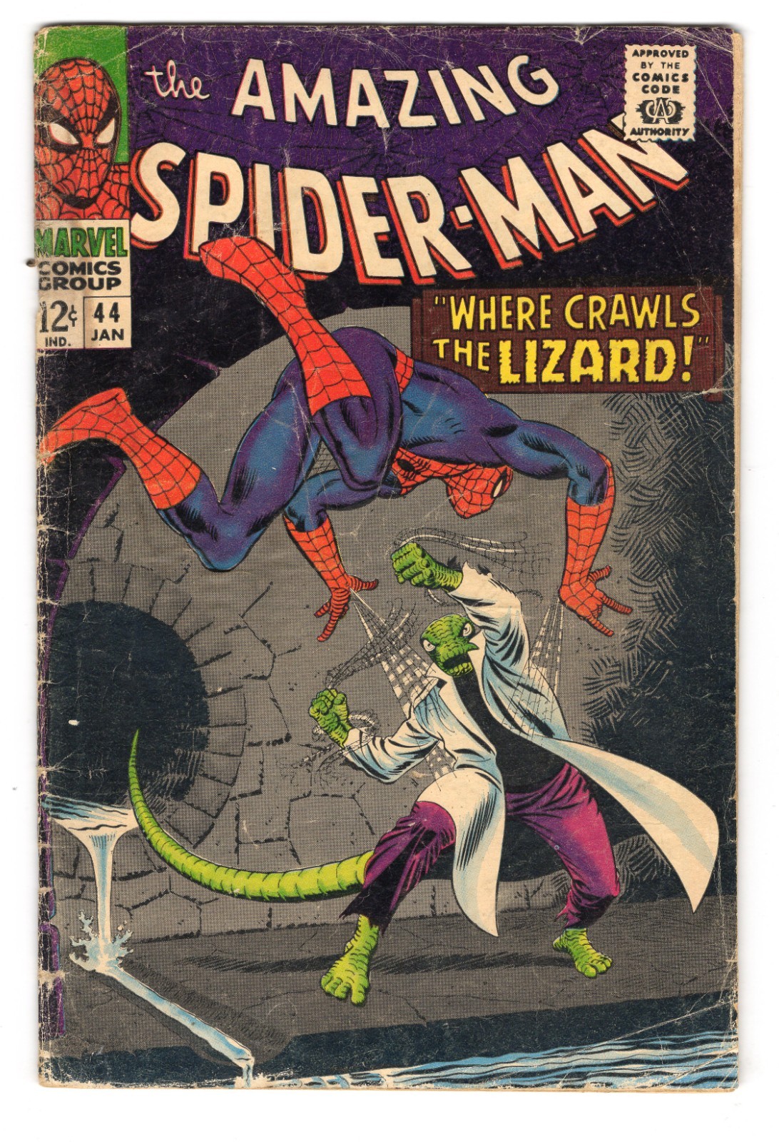 Amazing Spider-Man 44 1967 Marvel Comics G/VG 3.0 2nd App Lizard Mary Jane