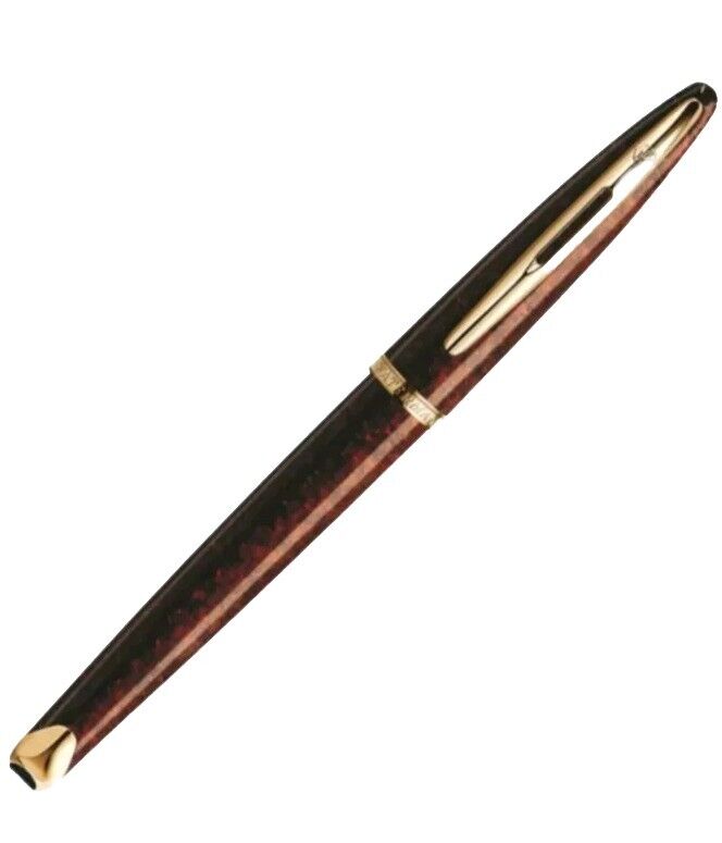 WATERMAN CARENE BALL POINTE PEN - AMBER SHIMMER With Refill.