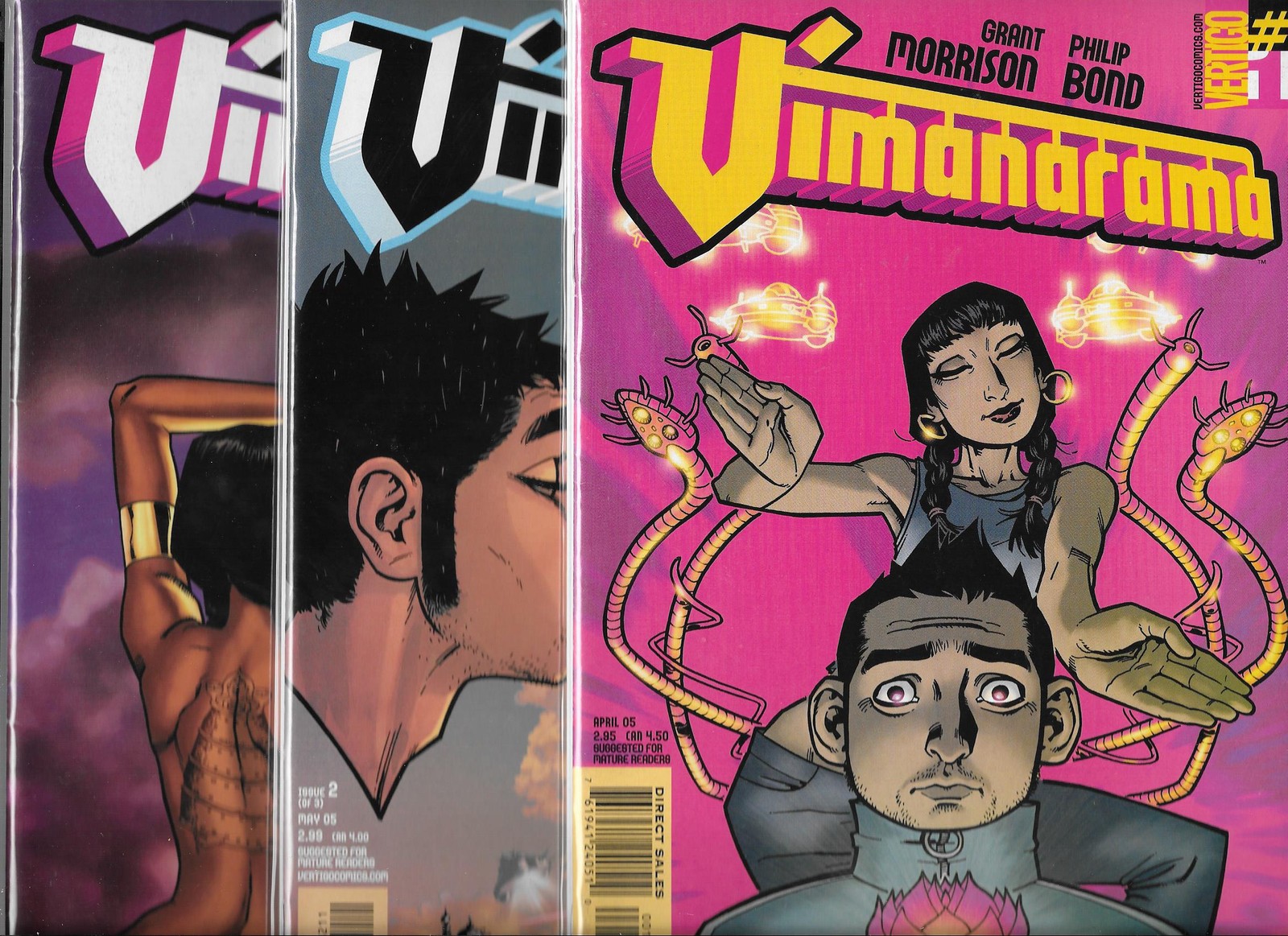 VIMANARAMA #1-#3 SET (NM-) DC VERTIGO, GRANT MORRSON, $3.95 FLAT RATE SHIPPING VIMANARAMA #1-#3 SET (NM-) DC VERTIGO, GRANT MORRSON, $3.95 FLAT RATE SHIPPING