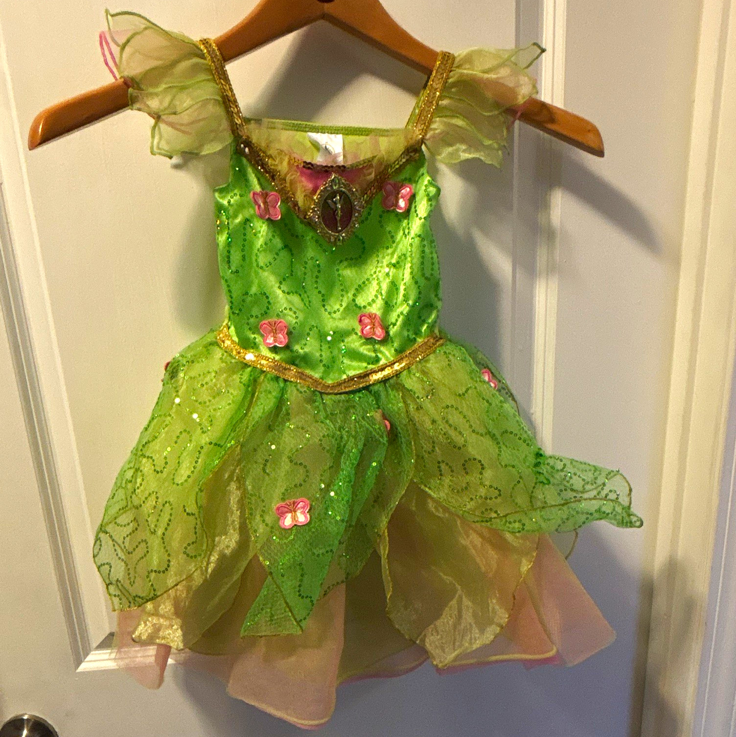 Disney Parks Tinker Bell Toddler Girl Fairy Costume Dress Size 4 Disney Parks Tinker Bell Toddler Girl Fairy Costume Dress Size 4