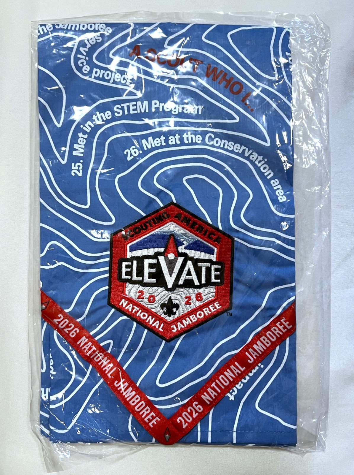 2026 National Scout Jamboree Participant Neckerchief NIB Summit Bechtel Reserve