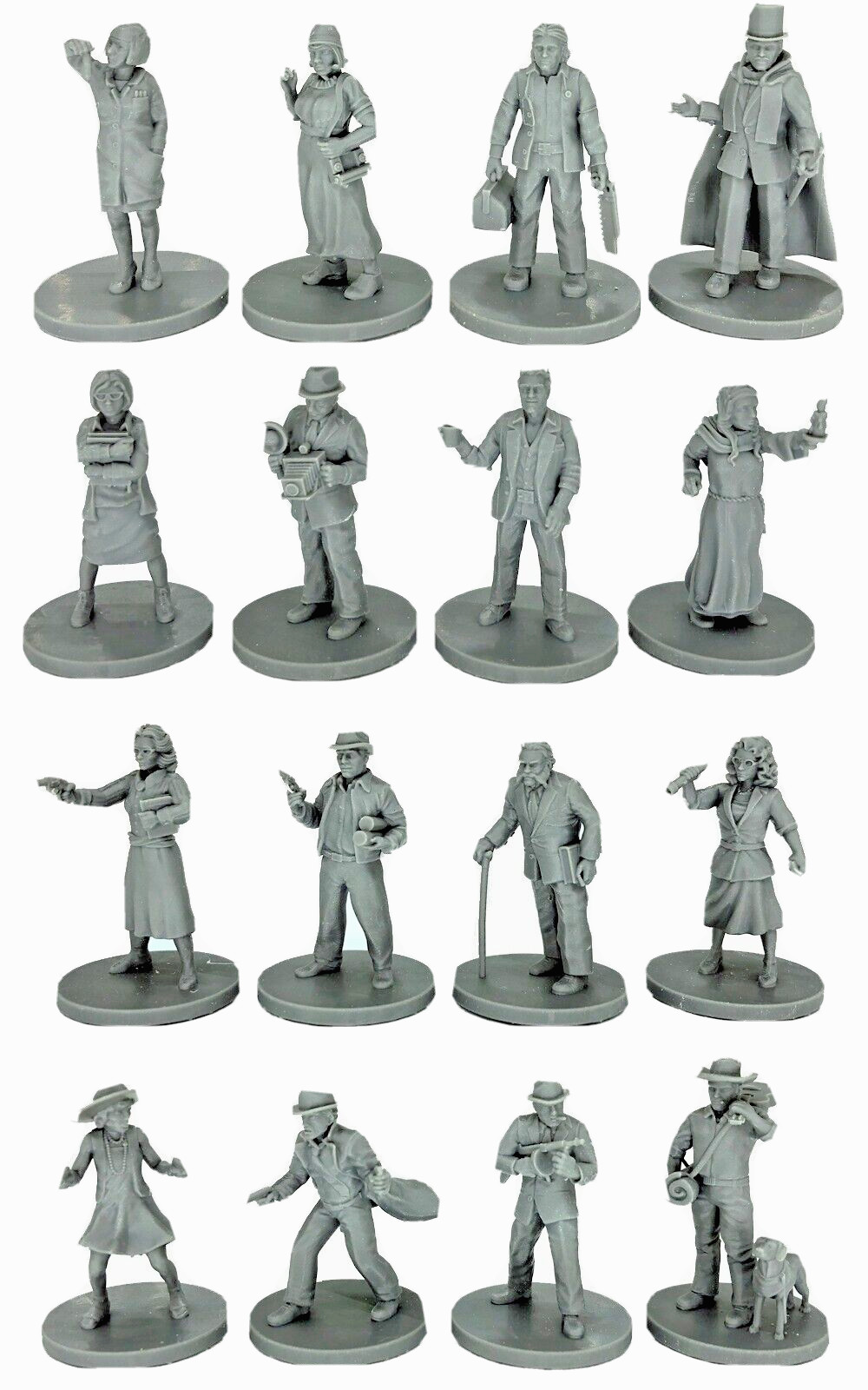 Arkham Horror Miniatures Unpainted Resin Figures Model Kit Plastic Model