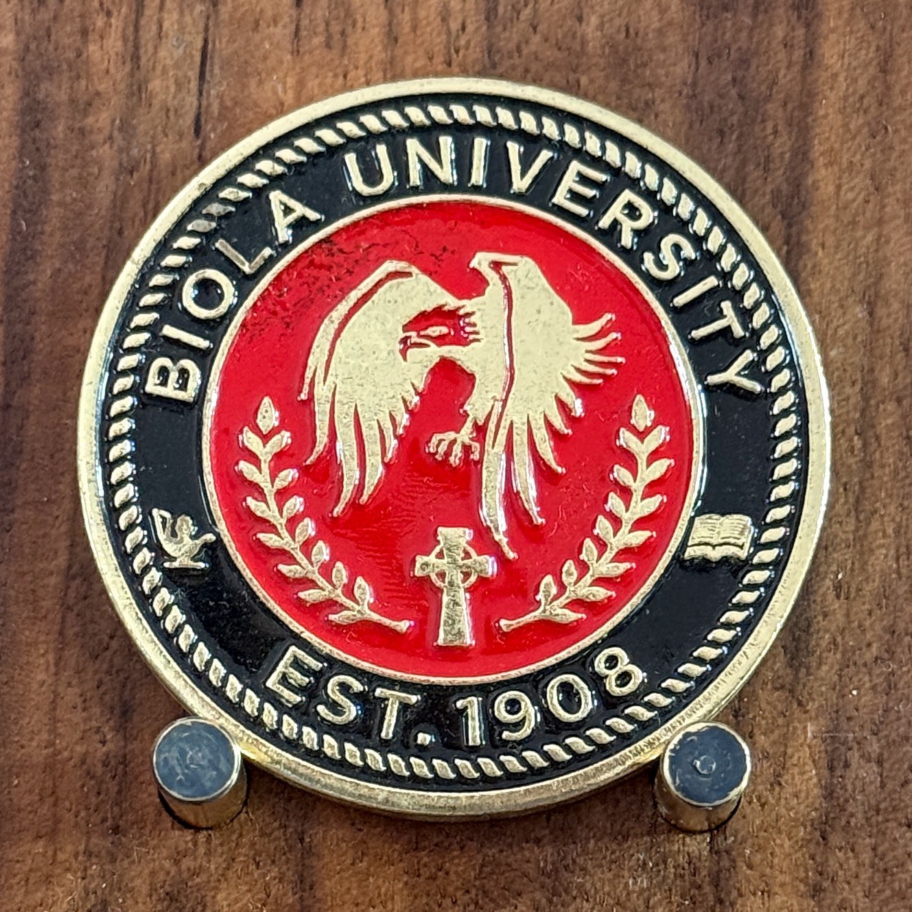 Biola University Veterans EST 1908 Double Sided Challenge Coin  W#33