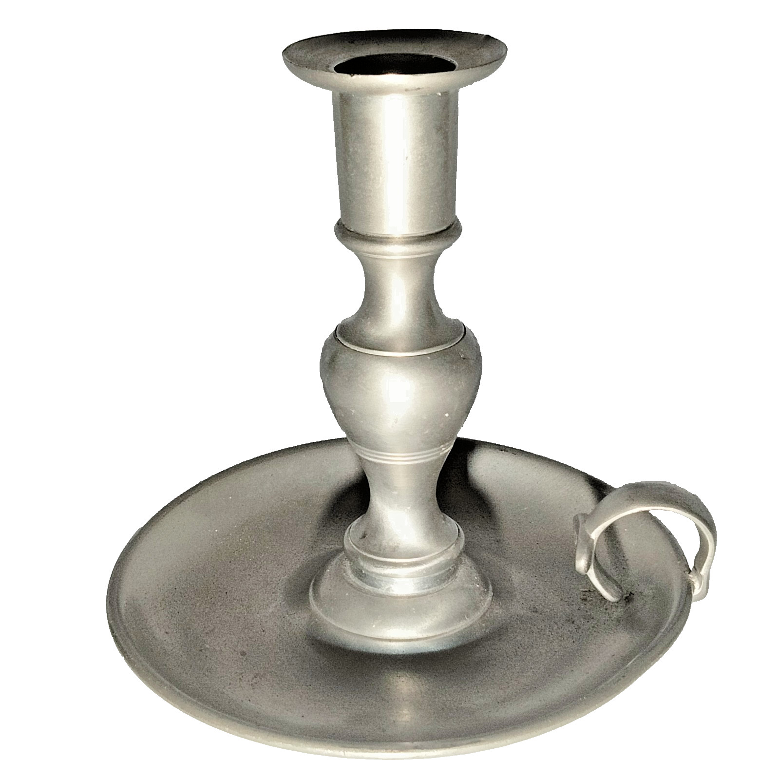 Vtg MMA Metropolitan Museum Art Pewter Chamberstick Candle Holder Henry Hopper