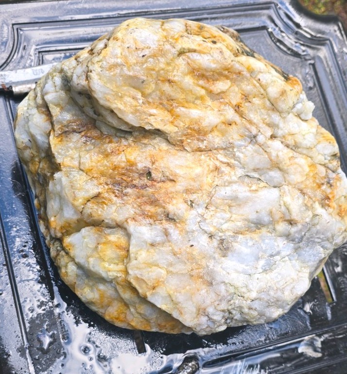 Huge 45 lb Raw Natural White Quartz Crystal Boulder Rough Mineral Rock Decor Art