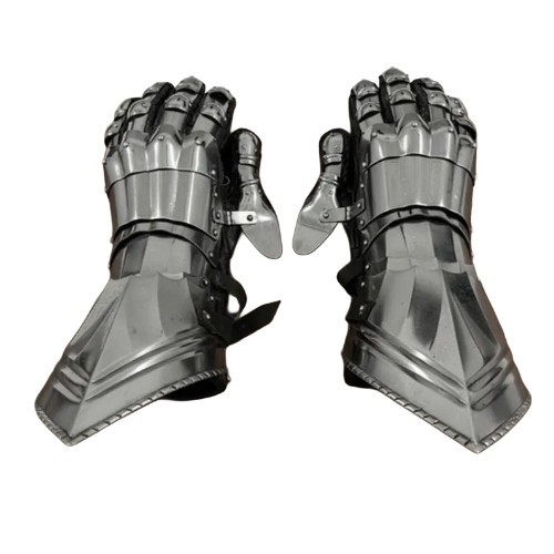 Gothic Gauntlets 15th–16th Century – 16 Gauge Mild Steel with Padded Leather 