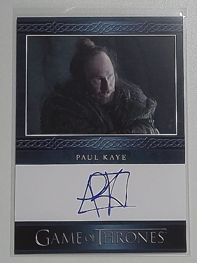 2023 Paul Kaye as Thoros of Myr Game of Thrones Art & Images Blue Auto 2023 Paul Kaye as Thoros of Myr Game of Thrones Art & Images Blue Auto