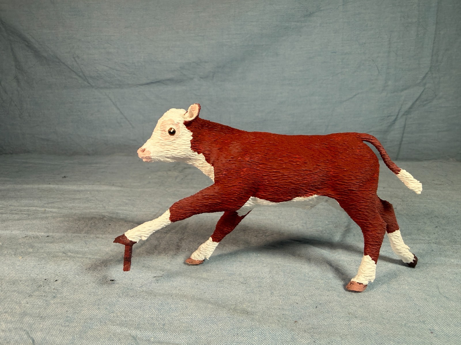 Galloping Hereford Calf Approx 5 Galloping Hereford Calf Approx 5